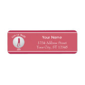 Golf Quote Ball Lady Golfer Initials Magnetrosa (Vorne)