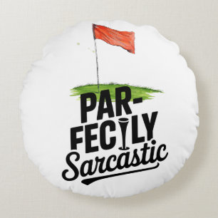 Golf Quotes Motivation Funny für Golfer Rundes Kissen