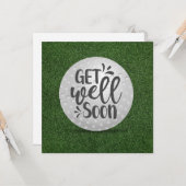 Golf Rasen Sie gut durch den Golfball auf grünem G Karte (Vorderseite/Rückseite Beispiel)