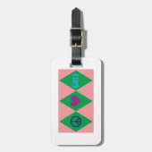 Golf-Raute Gepäckanhänger (Vorderseite vertikal)