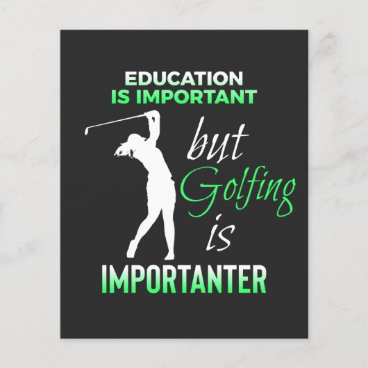 Golf-Redewendungen. Bildung-Golf-Angebot Flyer (Vorne)