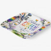 Golf Regenbogen auf dem Fairway Pride Golf Feier Pappteller (Gewinkelt)