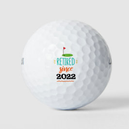Golf-Reifen Seit 20xx mit Fahnen-Gänger-Rente Golfball