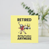 Golf Remüde nicht mein Problem mehr versuchen Golf Karte (Stehend Vorderseite)