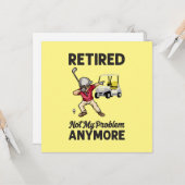 Golf Remüde nicht mein Problem mehr versuchen Golf Karte (Vorderseite/Rückseite Beispiel)