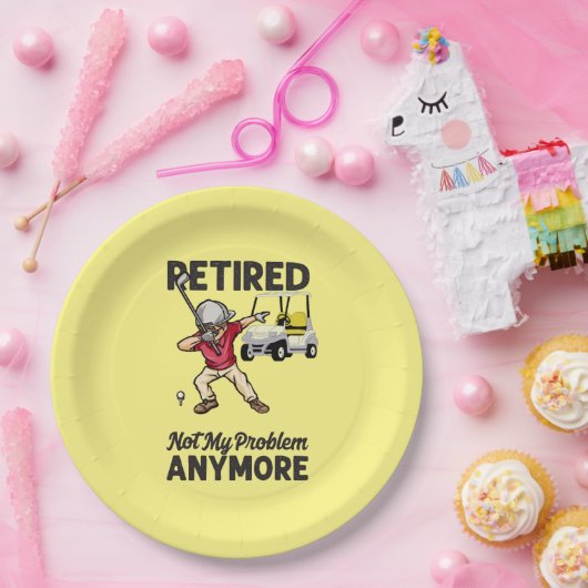 Golf Remüde nicht mein Problem mehr versuchen Golf Pappteller (Party)