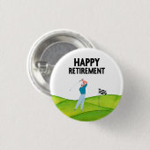 Golf-Rente für Golfer Button (Vorne & Hinten)