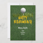 Golf-Rente für Golfer Einladung (Vorderseite)