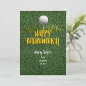 Golf-Rente für Golfer Einladung (Stehend Vorderseite)