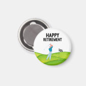 Golf-Rente für Golfer Magnet (Vorderseite/Rückseite)