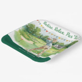 Golf-Rente für Golfer Pappteller (Gewinkelt)