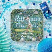 Golf-Rente für Golfer Pappteller (Party)