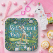 Golf-Rente für Golfer Pappteller (Party)