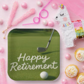 Golf-Rente für Golfer Pappteller (Party)