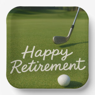 Golf-Rente für Golfer  Pappteller