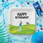 Golf-Rente für Golfer Pappteller (Party)