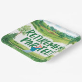 Golf-Rente für Golfer Pappteller (Gewinkelt)