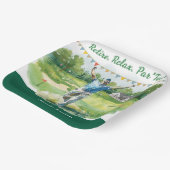 Golf-Rente für Golfer Pappteller (Gewinkelt)