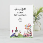 Golf-Rente für Golferin Einladung (Stehend Vorderseite)