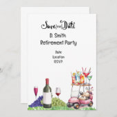 Golf-Rente für Golferin Einladung (Vorne/Hinten)