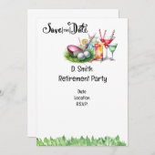 Golf-Rente für Golferin Einladung (Vorne/Hinten)