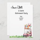 Golf-Rente für Golferin Einladung (Vorne/Hinten)