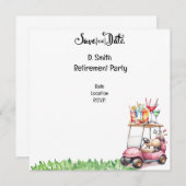 Golf-Rente für Golferin Save The Date (Vorne/Hinten)