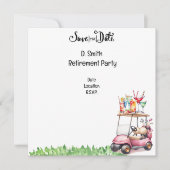 Golf-Rente für Golferin Save The Date (Vorderseite)