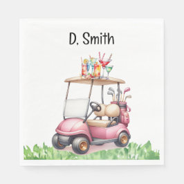 Golf-Rente für Golferin Serviette