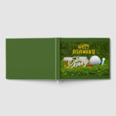 Golf-Rente mit Golfball und Bier zu Golfer Gästebuch (Voll)