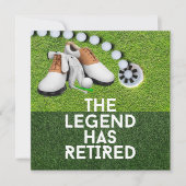 Golf-Rente mit Golfbälle auf grünem Gras Karte (Vorderseite)