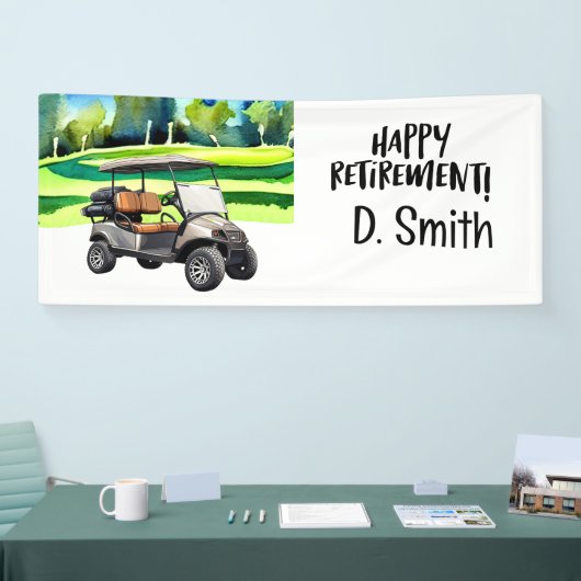 Golf-Rente mit Golfplatz Banner (Messe)