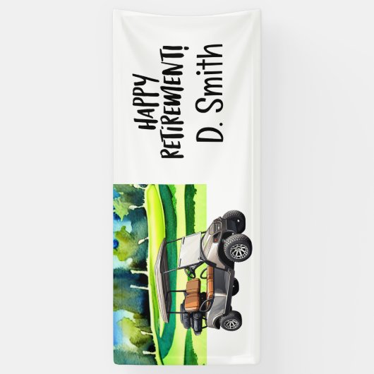 Golf-Rente mit Golfplatz Banner (Vertikal)