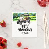 Golf-Rente mit Golfplatz Serviette (Beispiel)