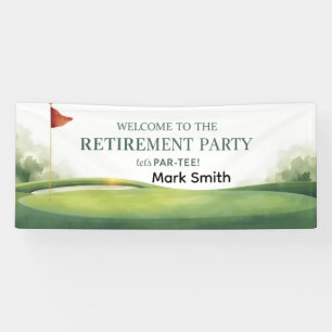GOLF RENTENBEGINN Willkommen zur Party Banner