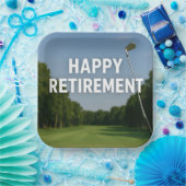 Golf-Renteneintritt für Golfer Pappteller (Party)