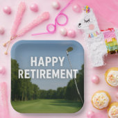 Golf-Renteneintritt für Golfer Pappteller (Party)