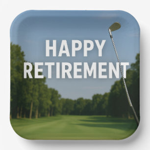 Golf-Renteneintritt für Golfer Pappteller