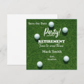 Golf-Renteneintritt für Golfer  Save The Date (Vorne/Hinten)