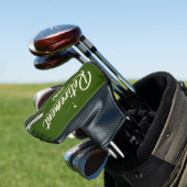 Golf-Rentenplan auf Grün Golf Headcover (In Situ)