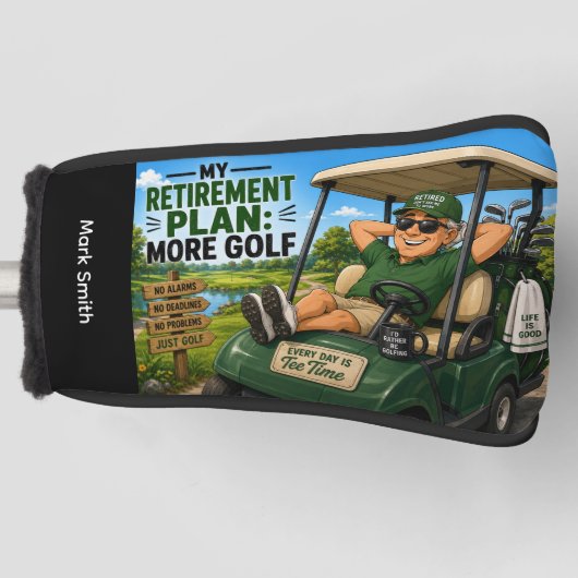 Golf-Rentenplan Golf Headcover (Vorderseite)