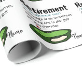 Golf Rentirement Golfplatz Golfer Geschenkpapier (Rolleneckpunkt)