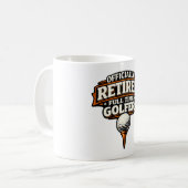 Golf-Rentner für Golfer Kaffeetasse (Vorderseite Links)