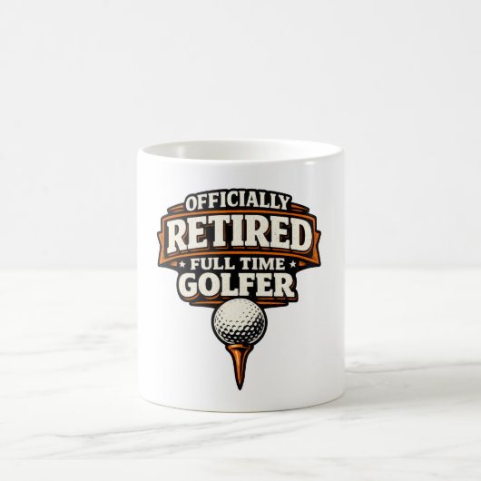 Golf-Rentner für Golfer Kaffeetasse (Mittel)