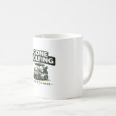 Golf-Rentner Gone Golfing Kaffeetasse (VorderseiteRechts)