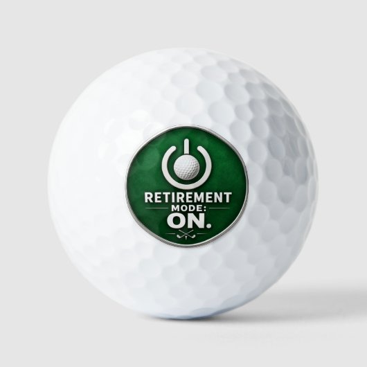Golf-Rentner-Modus an Golfball (Vorderseite)