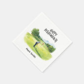 Golf-Rentner-Par-Tee-Servietten | Golfer Abschlag  Serviette (Ecke)