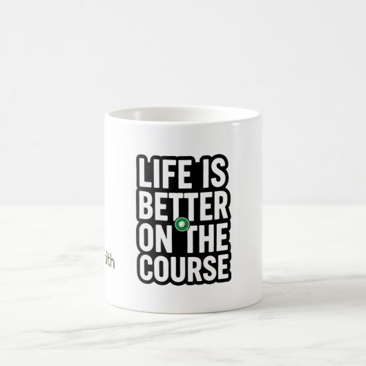 Golf-Rentner-Textzitate für Golfer Kaffeetasse (Mittel)