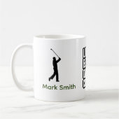 Golf-Rentner-Textzitate für Golfer Kaffeetasse (Links)