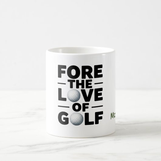 Golf-Rentner-Textzitate für Golfer Kaffeetasse (Mittel)